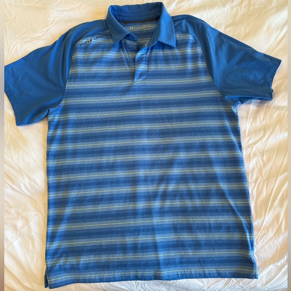 Under Armour Striped Golf Polo
